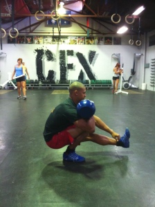 Jason Haywood from Crossfit BodyM shows us from side-on
